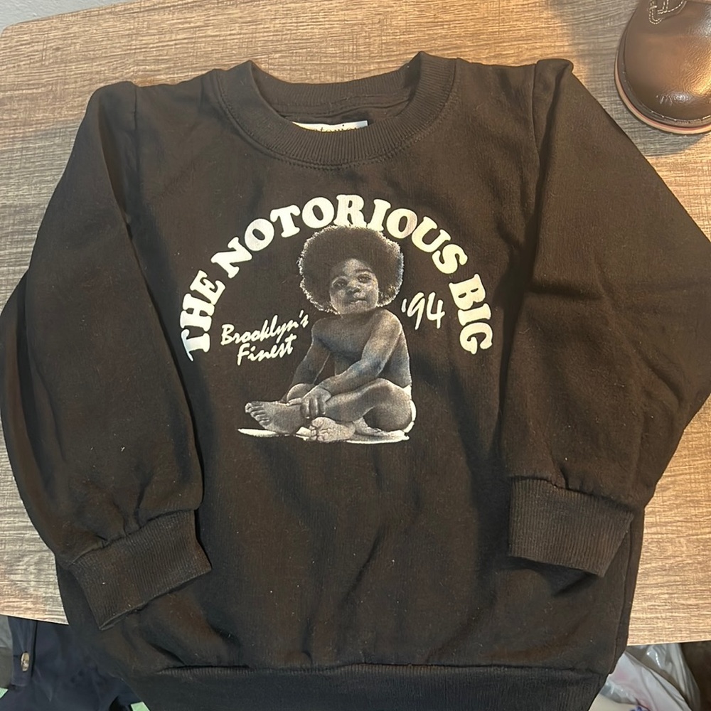 Biggie smalls boys crewneck
